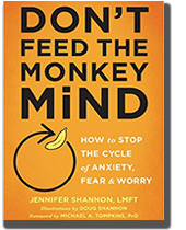 Cover Photo Don't Feed the Monkey Mind by Jennifer Shannon